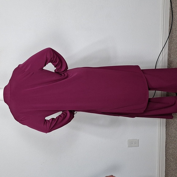 Sandra & Andre "NEW" Purple Career Wear Closet Staple Wide Leg Three Piece Set M - Picture 9 of 14